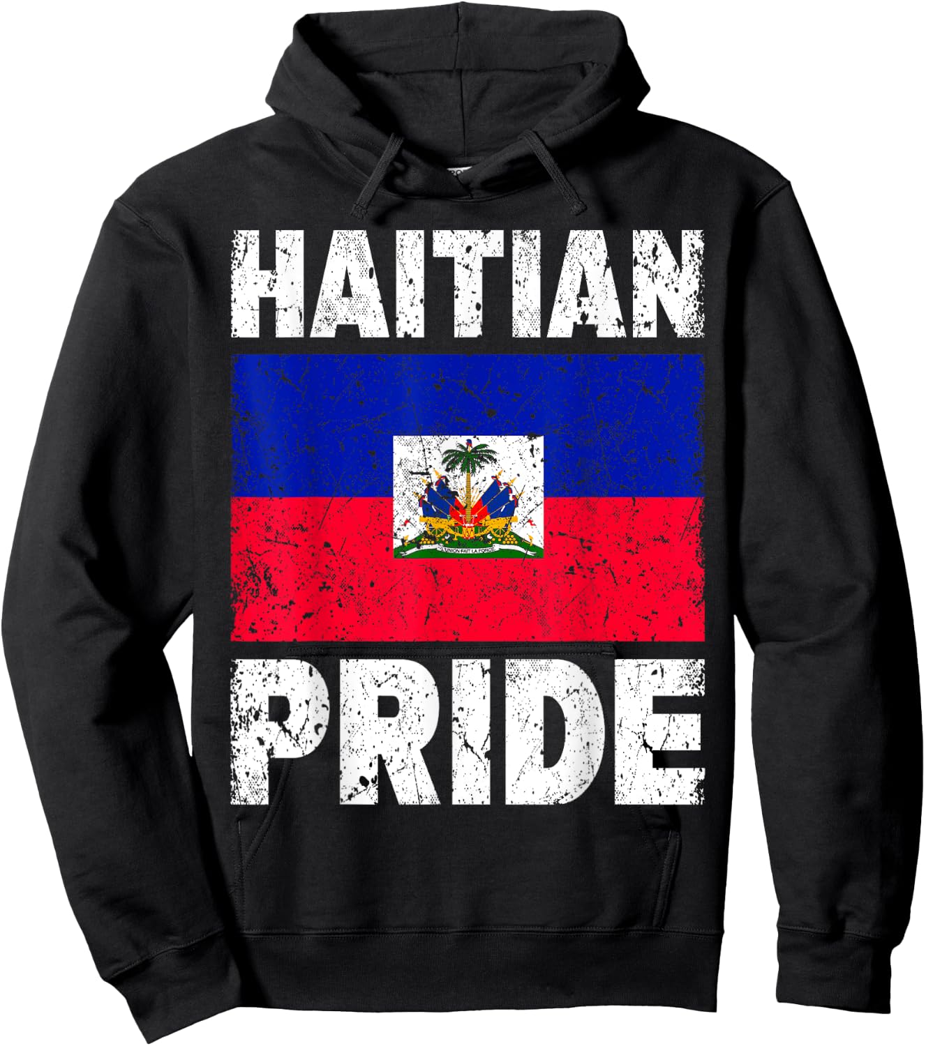 Haiti Flag Haitian Pride Hoodie - Hoodie | Black