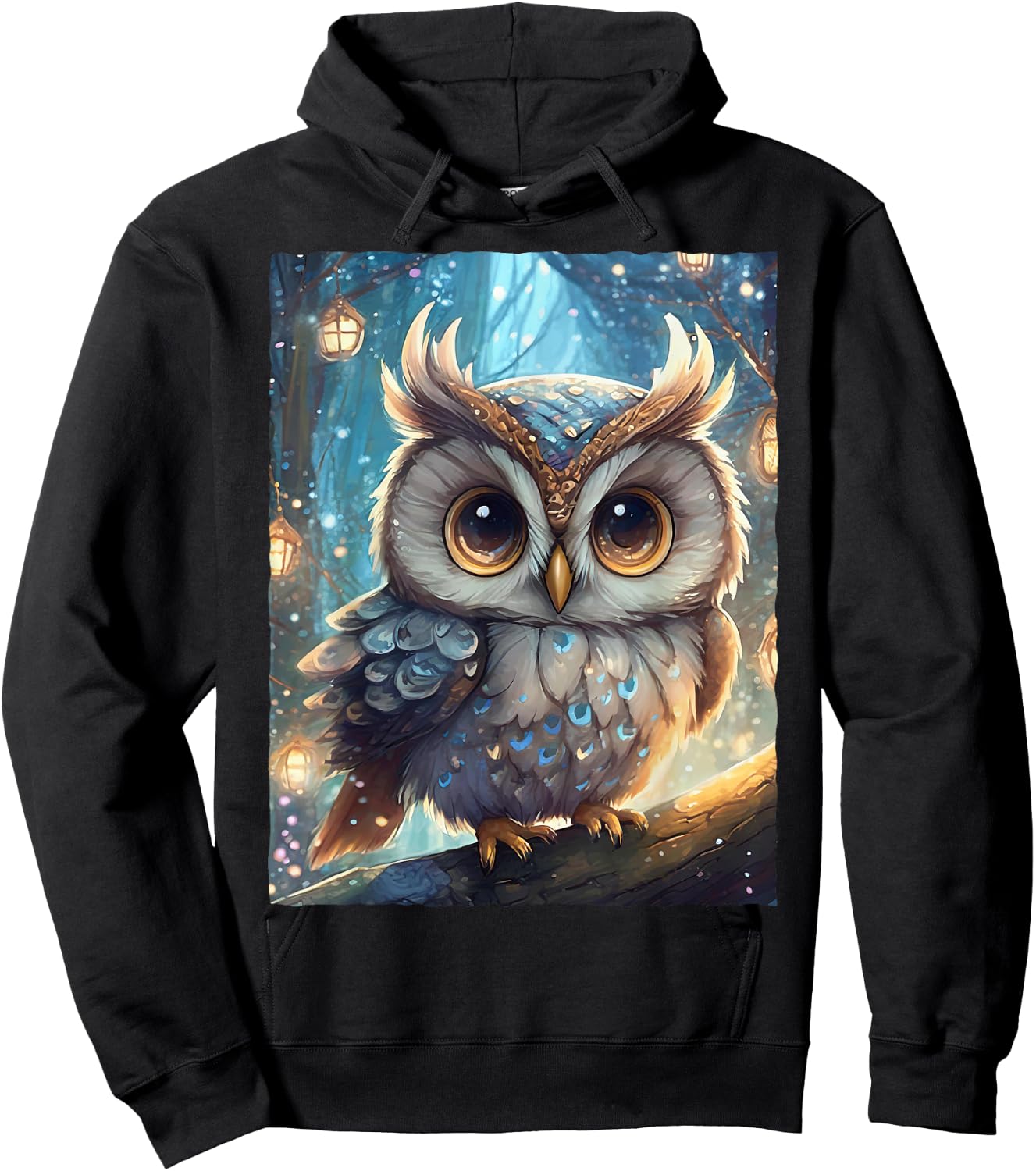 Cute Kawaii Owl Hoodie - Hoodie | Black