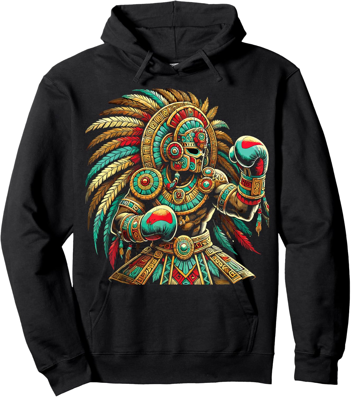 Mexican Boxing Pride Inka Sports Design Hoodie - Hoodie | Black
