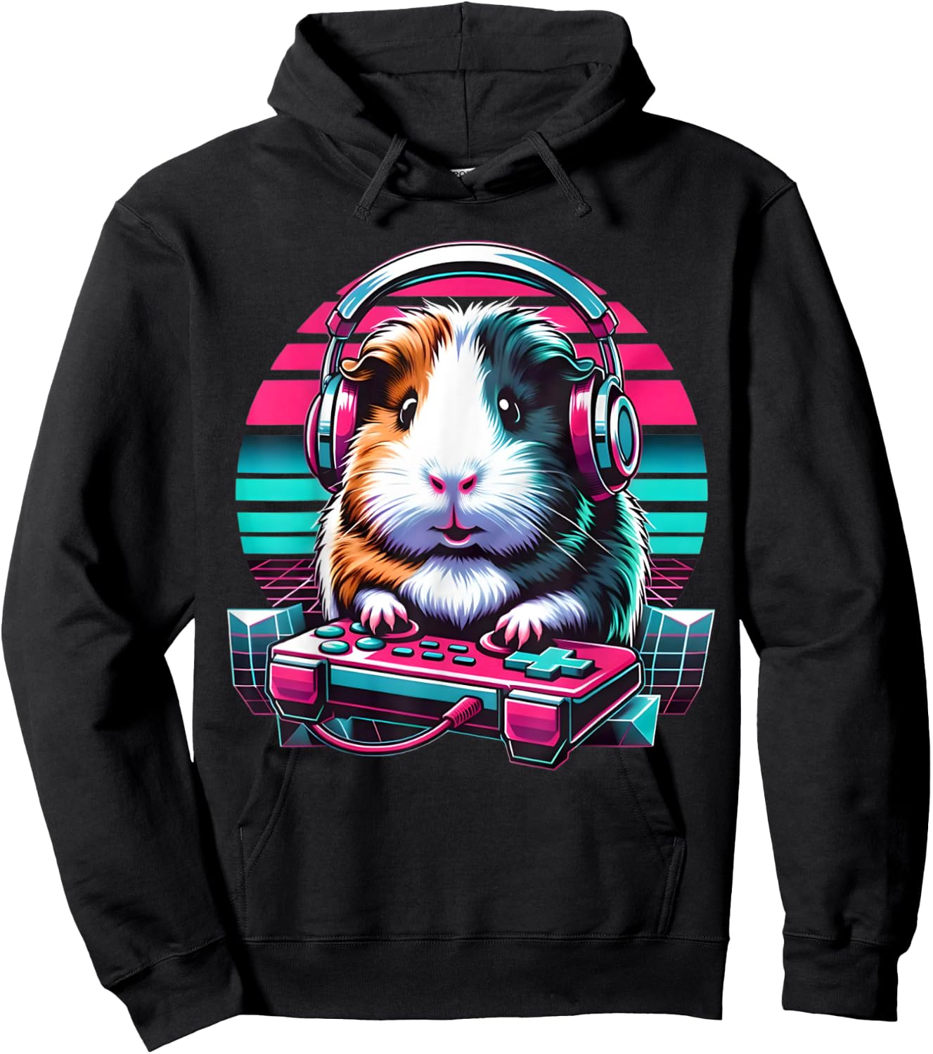 Guinea Pig Video Game Rodent Lover Animal Guinea Pigs Gamers Hoodie - Hoodie | Black