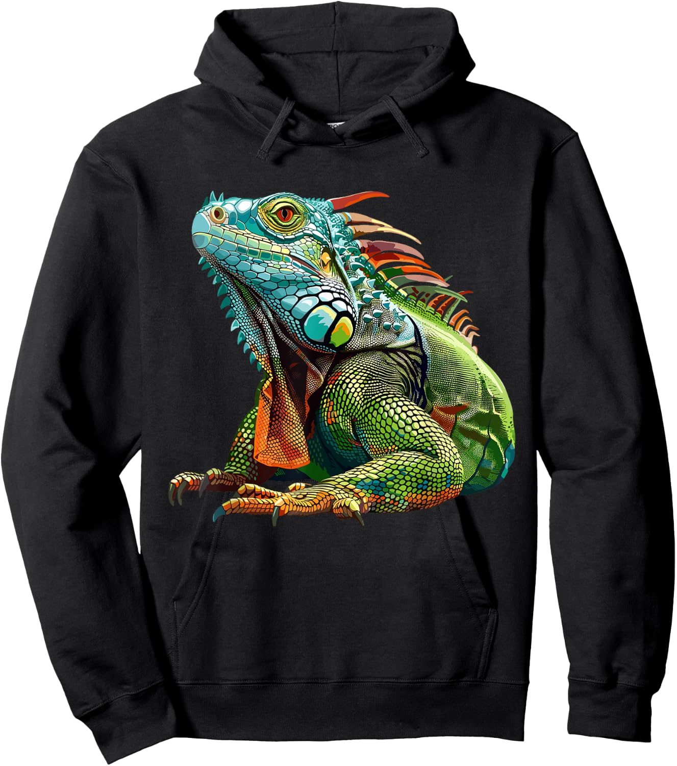 Iguana Hoodie - Hoodie | Black