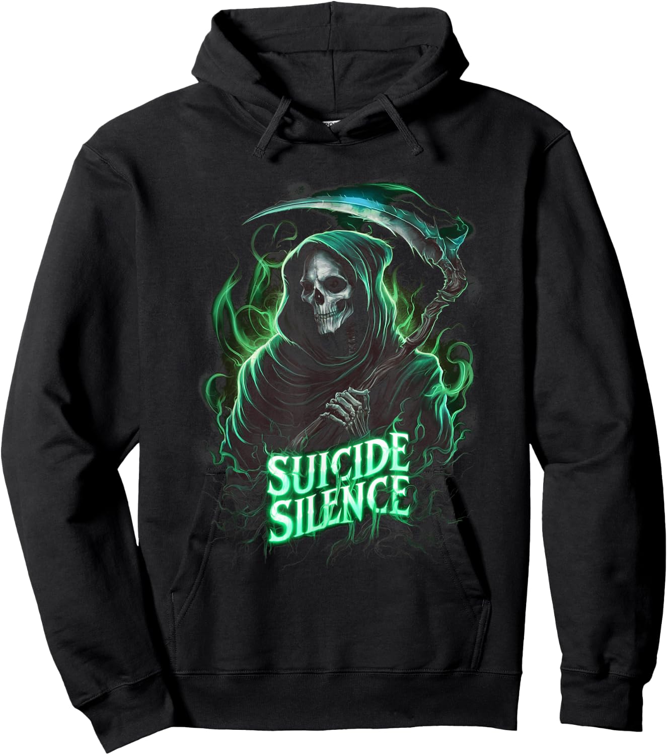 Suicide Silence Grim Reaper Occult Gothic Horror Hoodie - Hoodie | Black