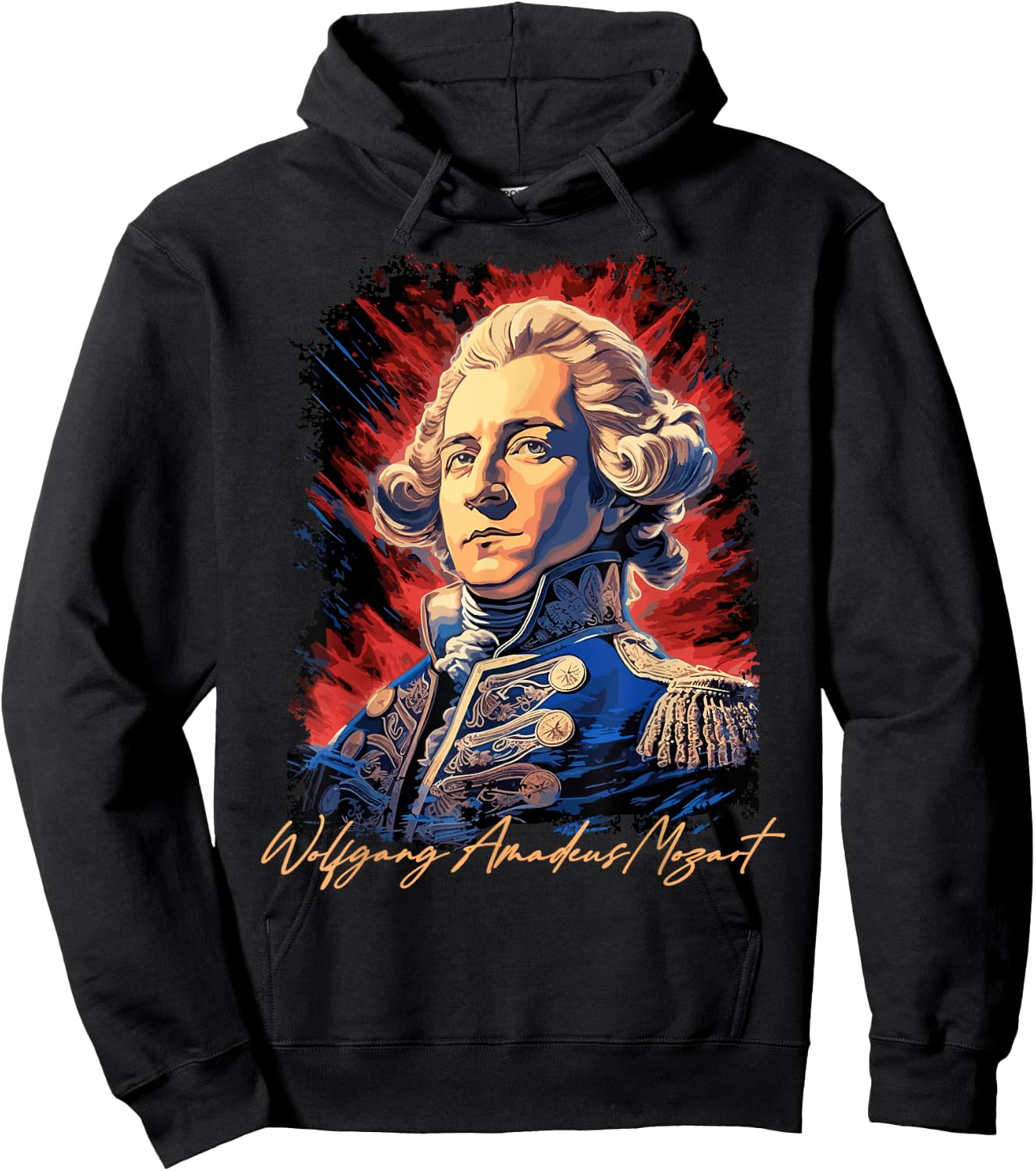 Wolfgang Amadeus Mozart Piano Music Opera Symphony Composer Hoodie - Hoodie | Black