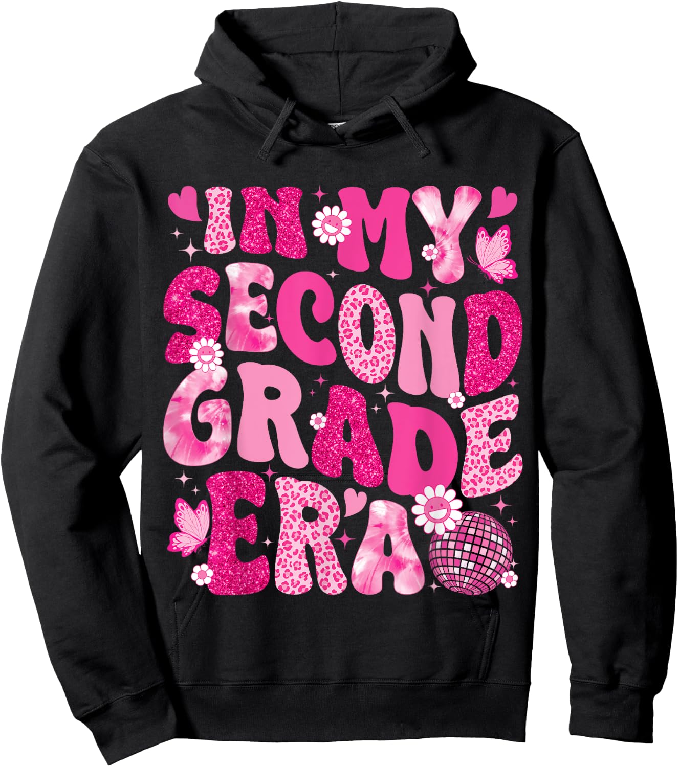 In My Second Grade Era Teachers Women Back To School Girls Hoodie - Hoodie | Black