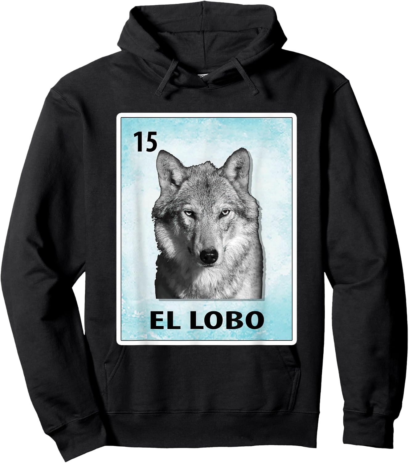 El Lobo Mexican Wolf Cards Hoodie - Hoodie | Black