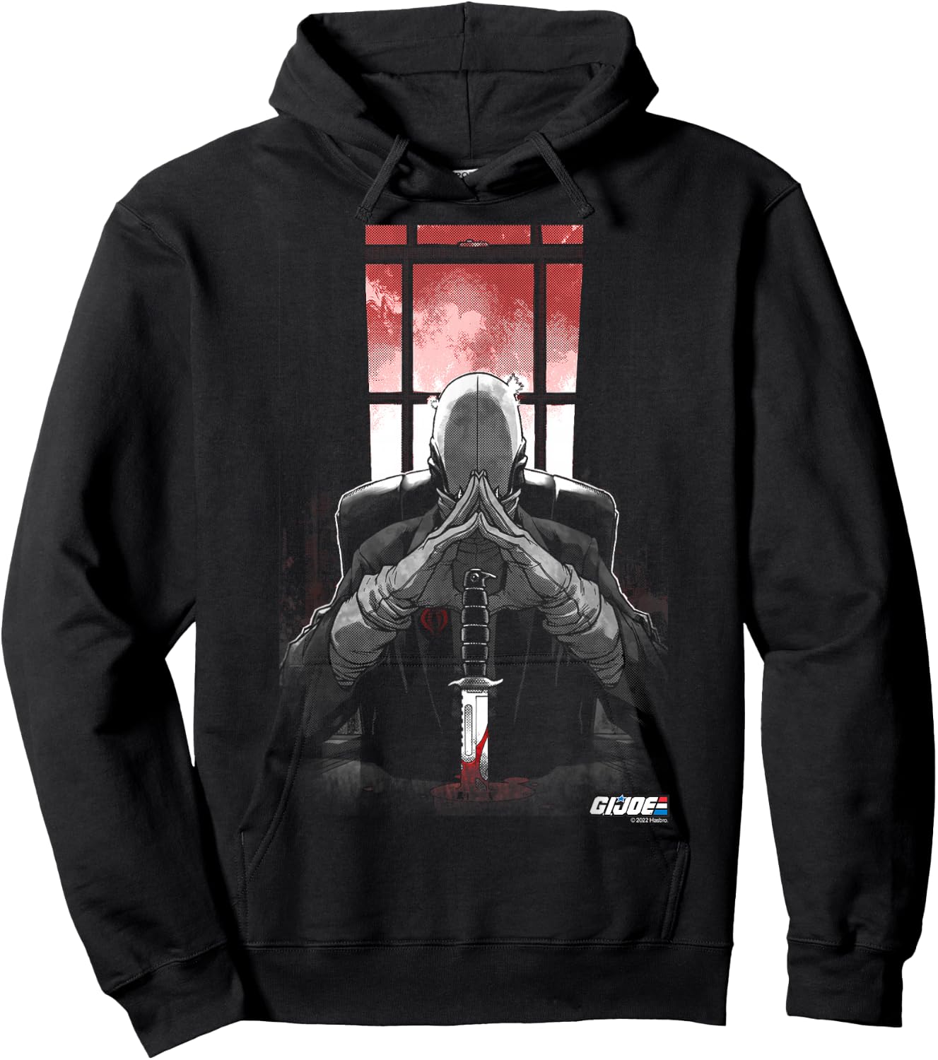 G.I. Joe A Real American Hero Cobra Commander Retro Portrait Hoodie - Hoodie | Black