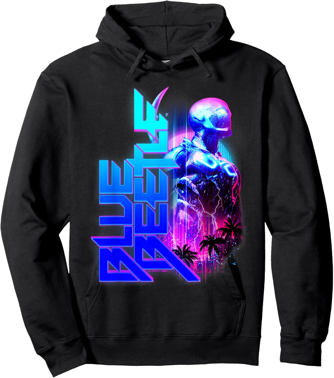 Blue Beetle Movie Lightning Hoodie - Hoodie | Black