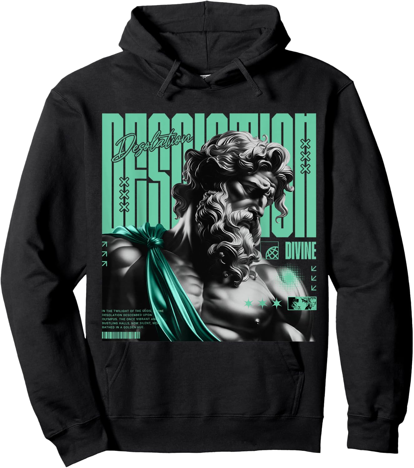 Desolation Retro Green Glow 1s Matching Women Hoodie - Hoodie | Black