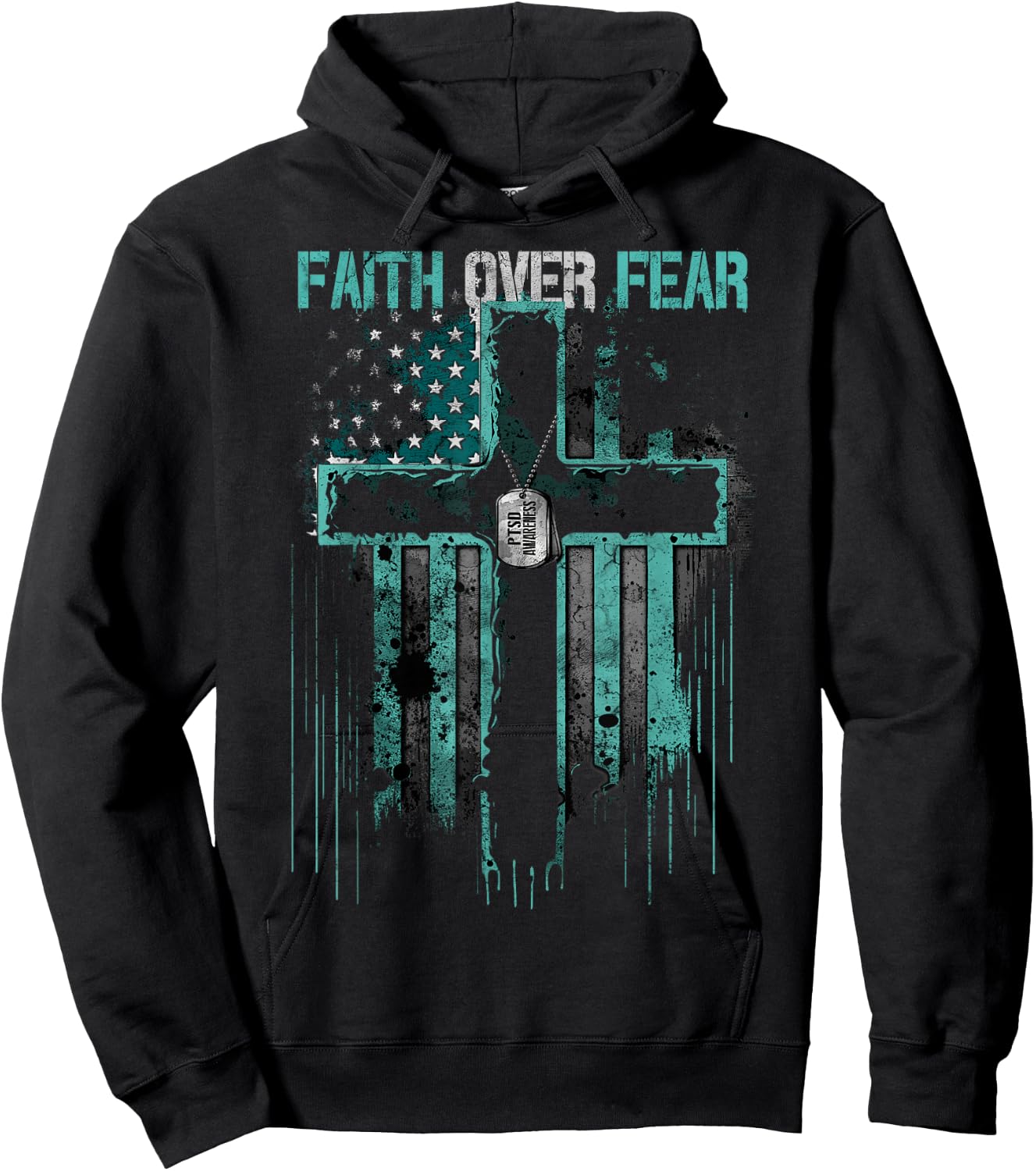 PTSD: Faith Over Fear Hoodie - Hoodie | Black
