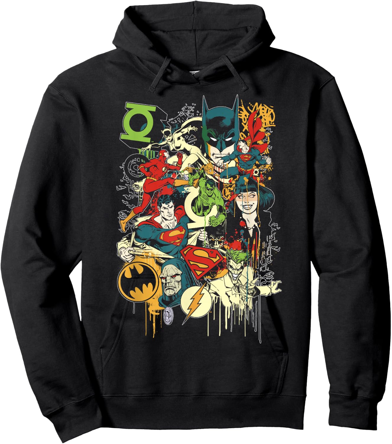 DC Comics Justice League Mashup Hoodie - Hoodie | Black