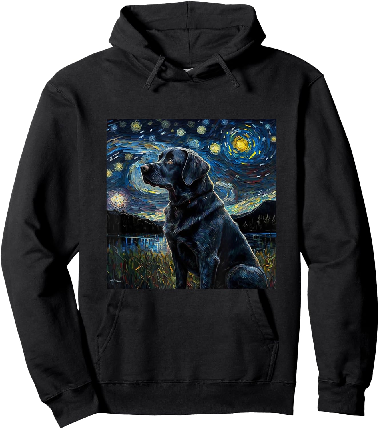 Cute Black Lab Black Labrador Retriever Puppy Dog Mom Animal Hoodie - Hoodie | Black