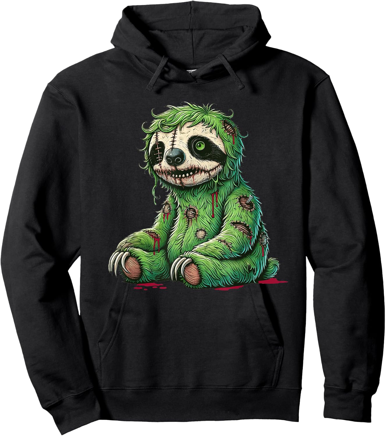 Zombie Sloth Halloween Zombie Sloth Zombie Lover Hoodie - Hoodie | Black