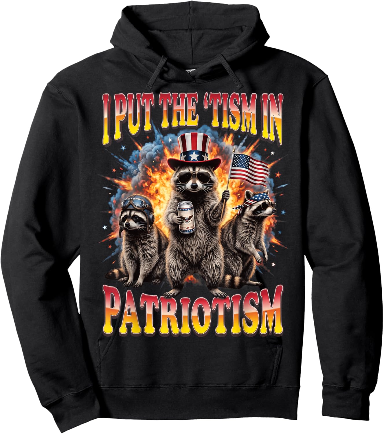 I Put The 'Tism in Patriotism Hoodie - Hoodie | Black