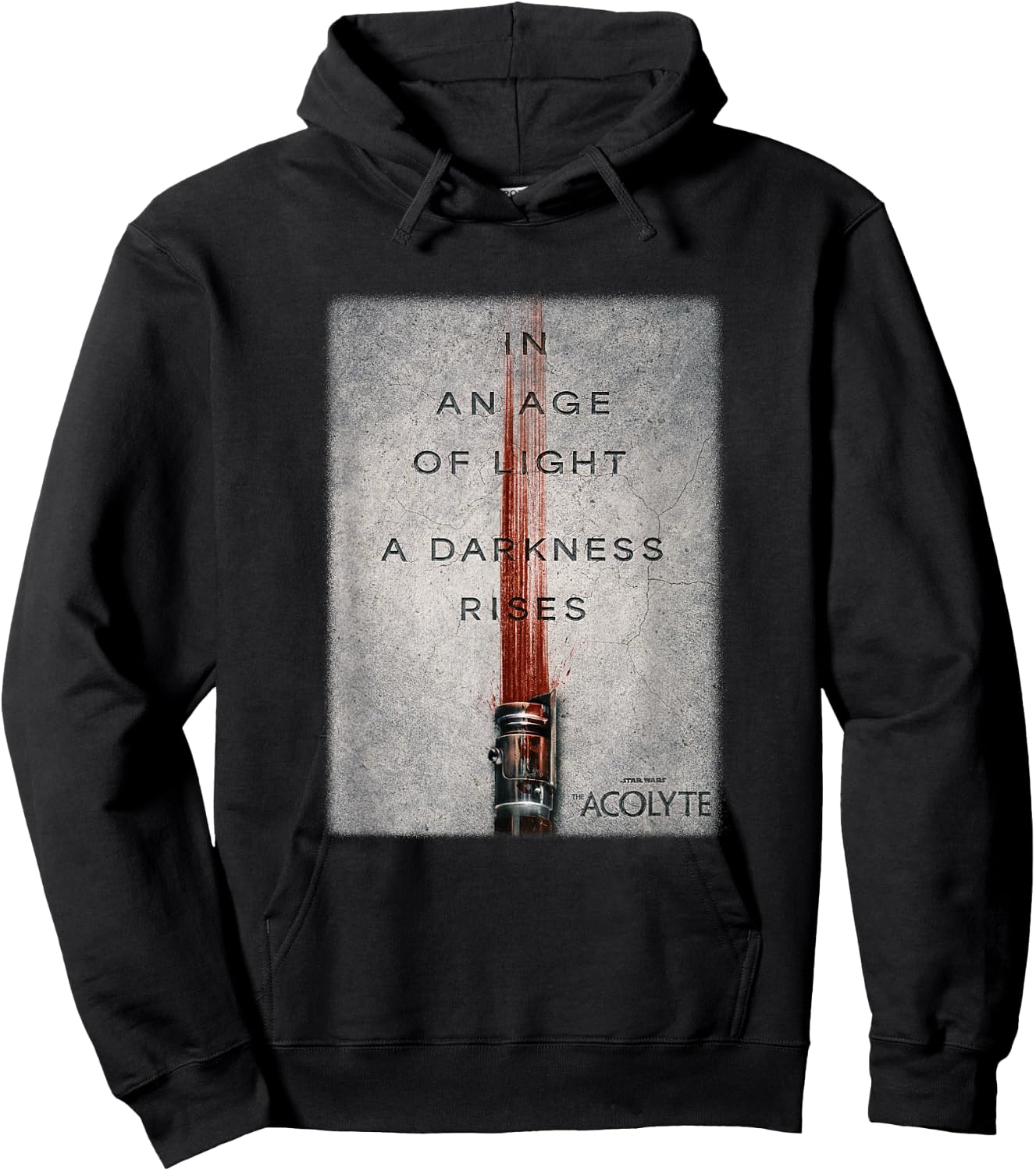 Star Wars The Acolyte Age Of Light Darkness Rises Poster Hoodie - Hoodie | Black