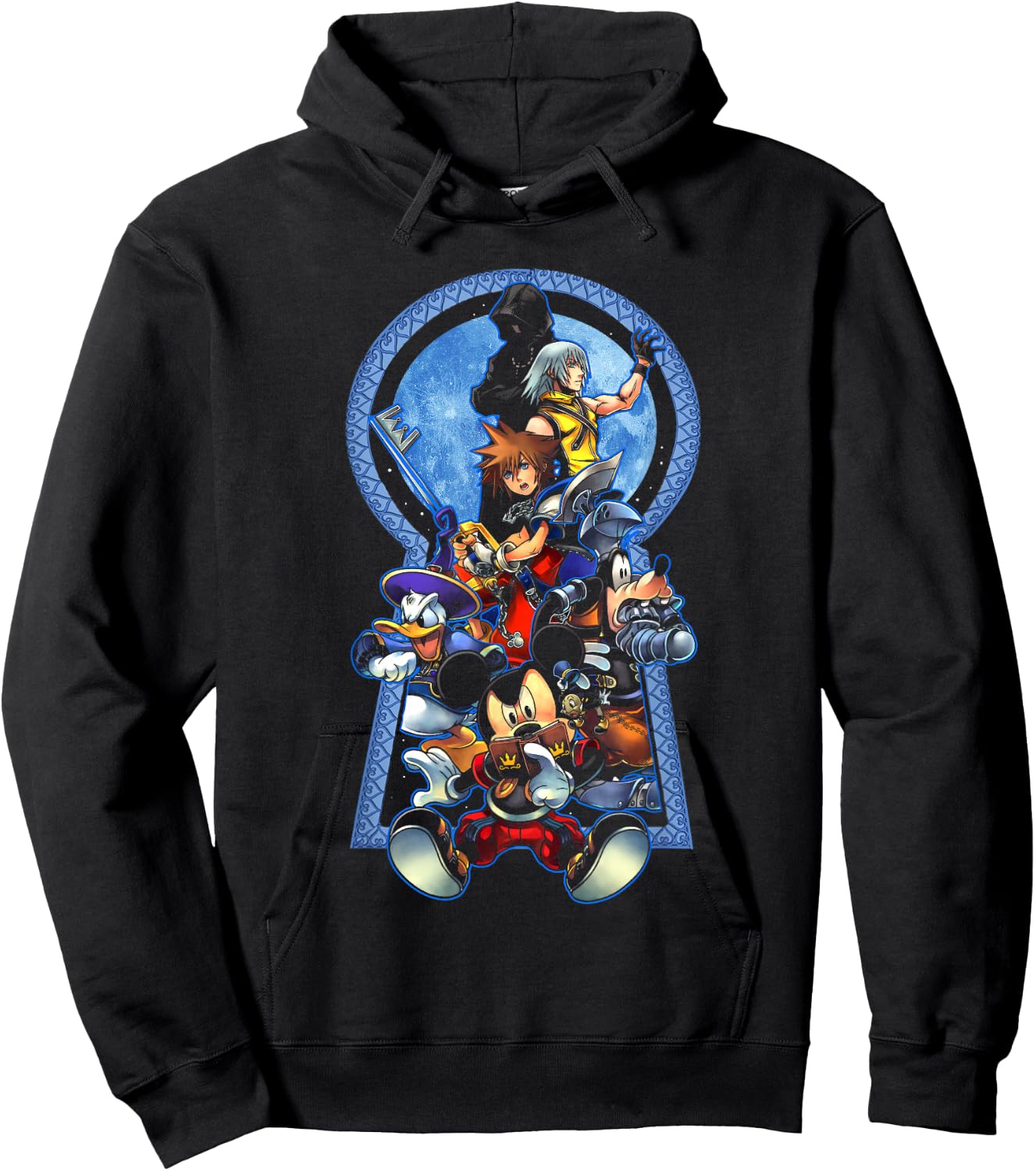 Disney Kingdom Hearts Key To The Kingdom Group Shot Poster Hoodie - Hoodie | Black