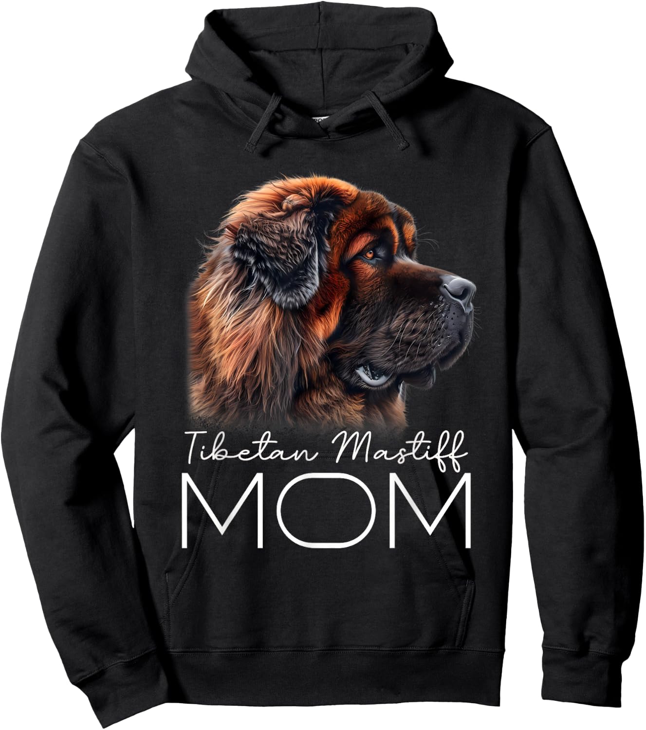 Tibetan Mastiff Mom Hoodie - Hoodie | Black