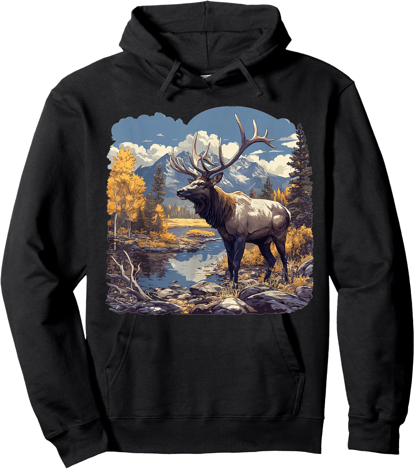 Elks Elk Hoodie - Hoodie | Black