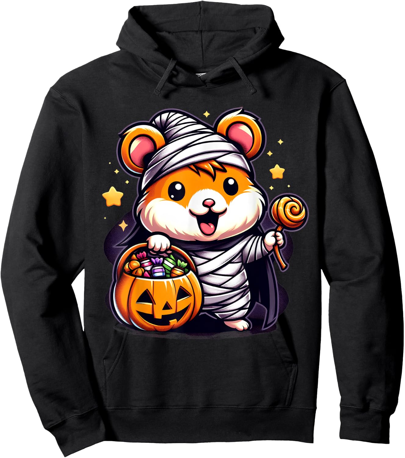 Cute Hamster Halloween Costume Toddler Kids Boys & Girls Hoodie - Hoodie | Black