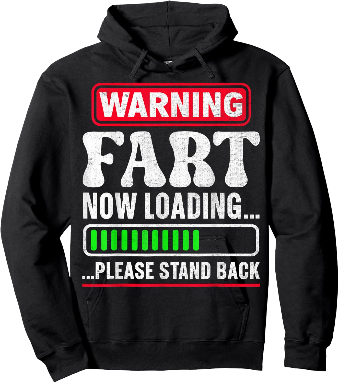 Warning Fart Now Loading Please Stand Back Hoodie - Hoodie | Black