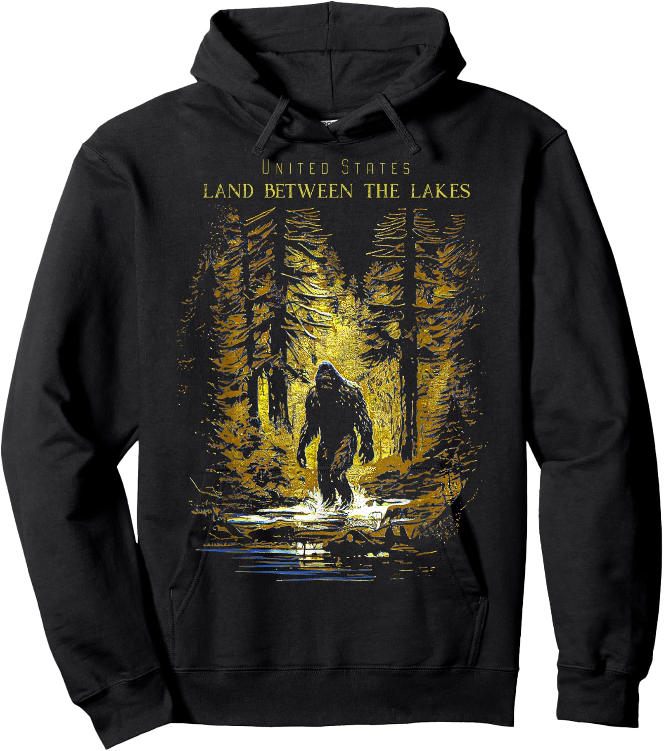 Land Between the Lakes United States Hoodie - Hoodie | Black
