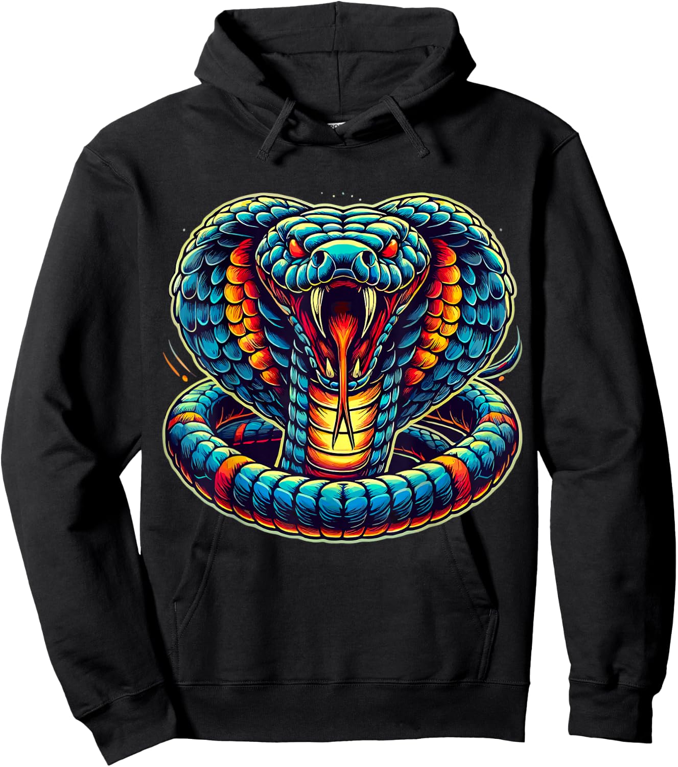 King Cobra Snake Hoodie - Hoodie | Black