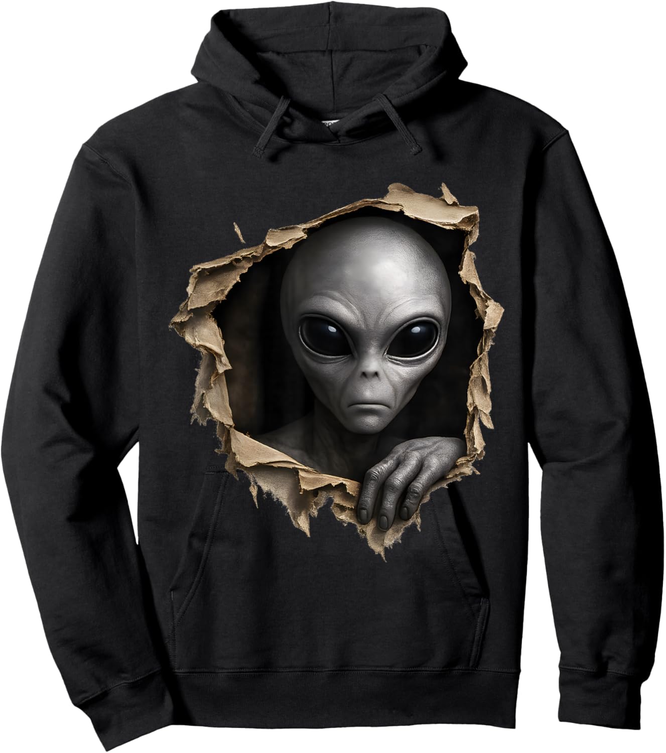 Alien UFO Extraterrestrial Funny Alien Lover 3D Graphic Hoodie - Hoodie | Black