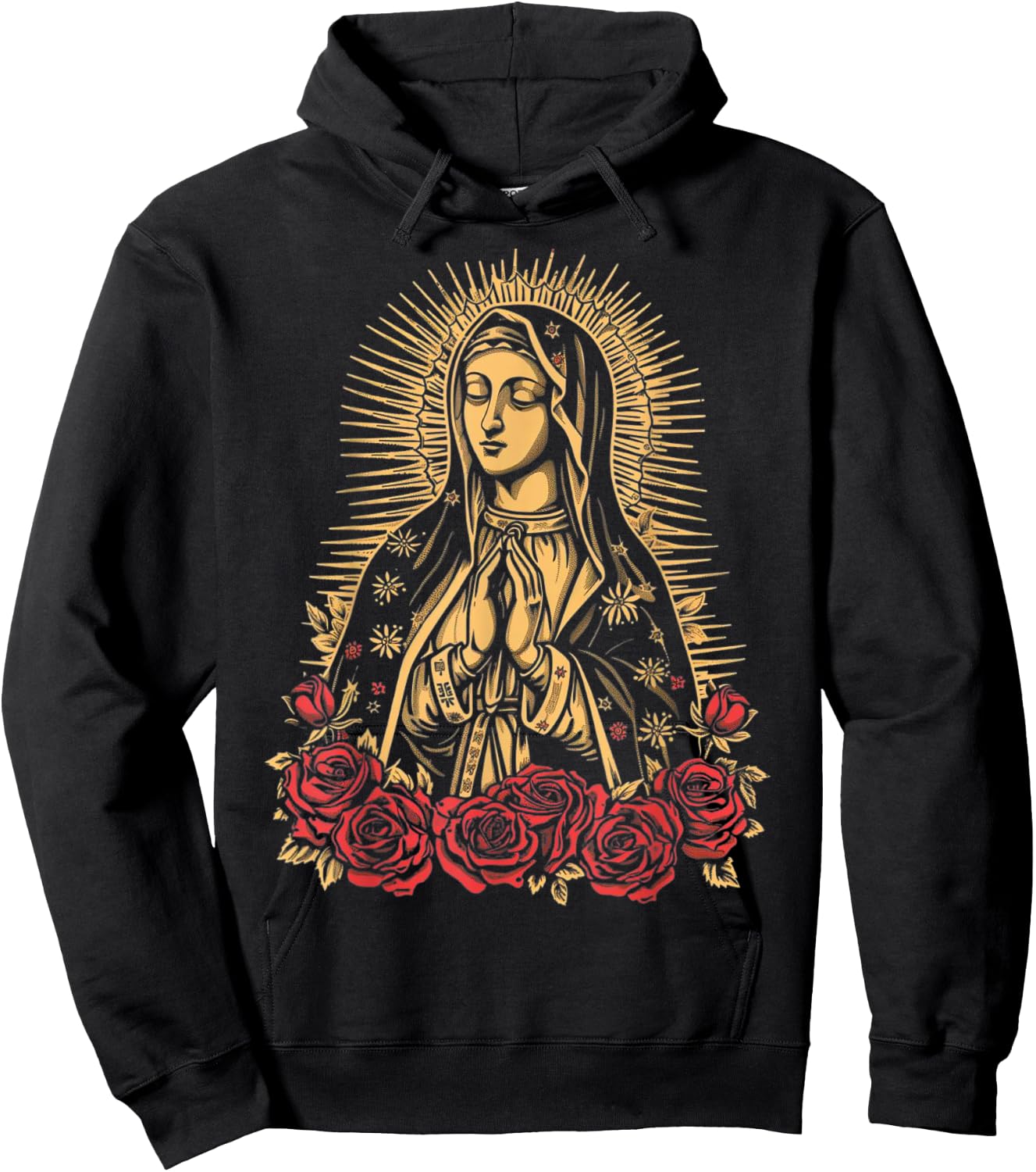 Our Lady De Guadalupe Sant Mary For Christians, Catholics Hoodie - Hoodie | Black