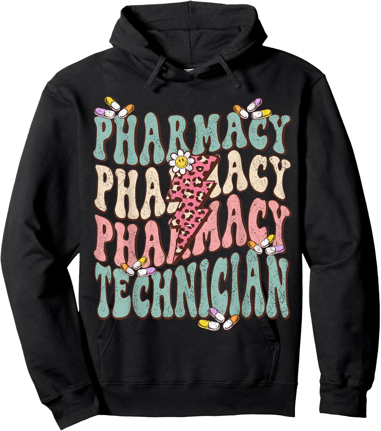 Pharmacy Technician CPHT School Pharmacist Tech Assistant Hoodie - Hoodie | Black