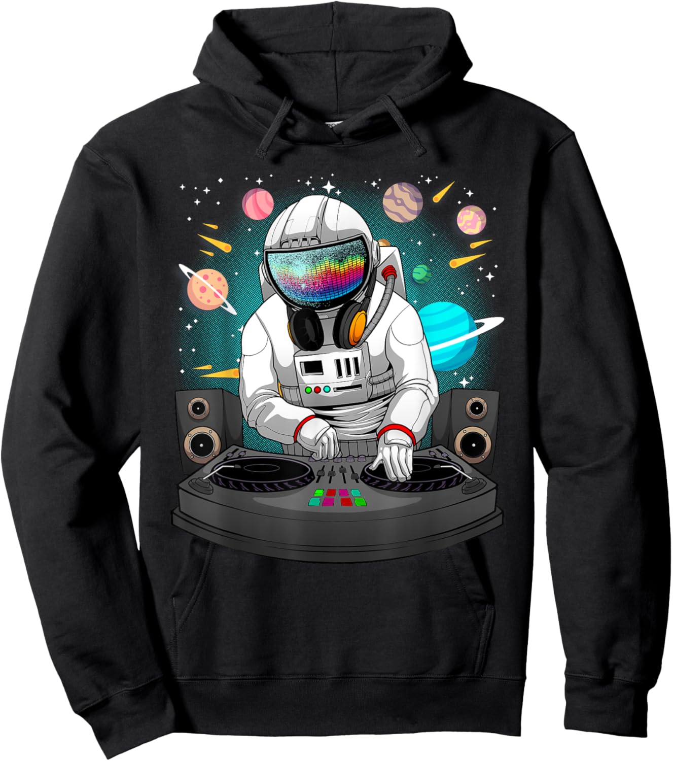 Funny DJ Art Men Women Music Producer Disc Jockey Lover DJ Hoodie - Hoodie | Black