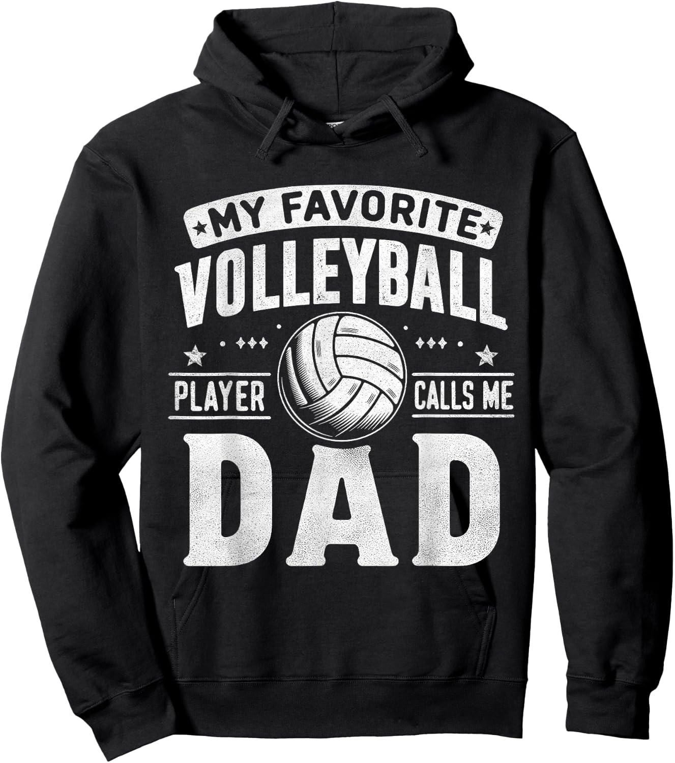 My Favorite Volleyball Player Calls Me Dad Fathers Day Sport Hoodie - Hoodie | Black