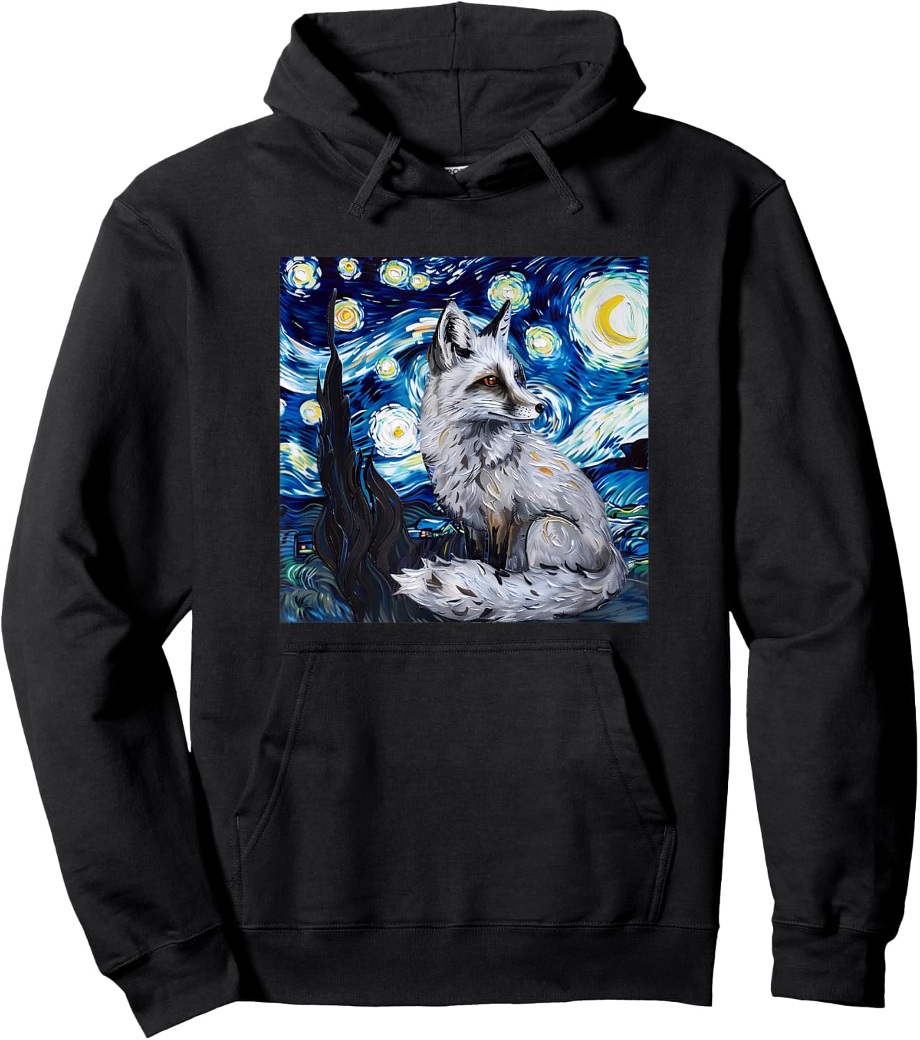 Canadian Marble Fox Hoodie - Hoodie | Black