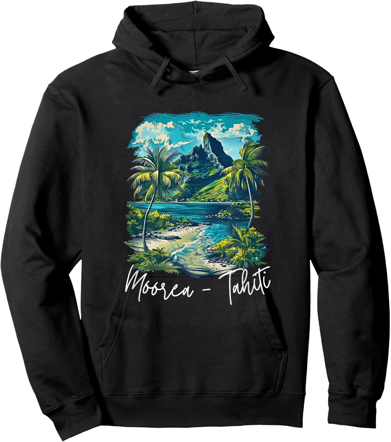 French Polynesia Moorea Tahiti Hoodie - Hoodie | Black