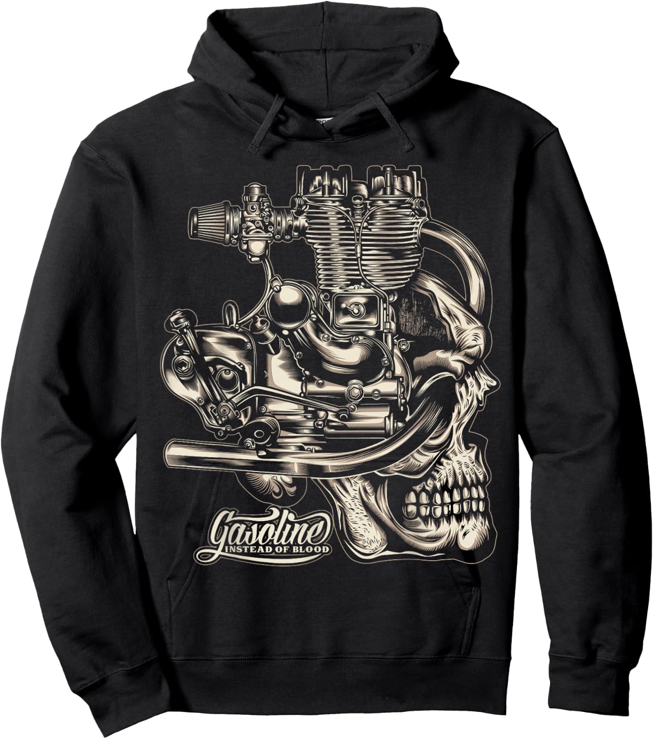 Gasoline Instead Of Blood Hoodie - Hoodie | Black