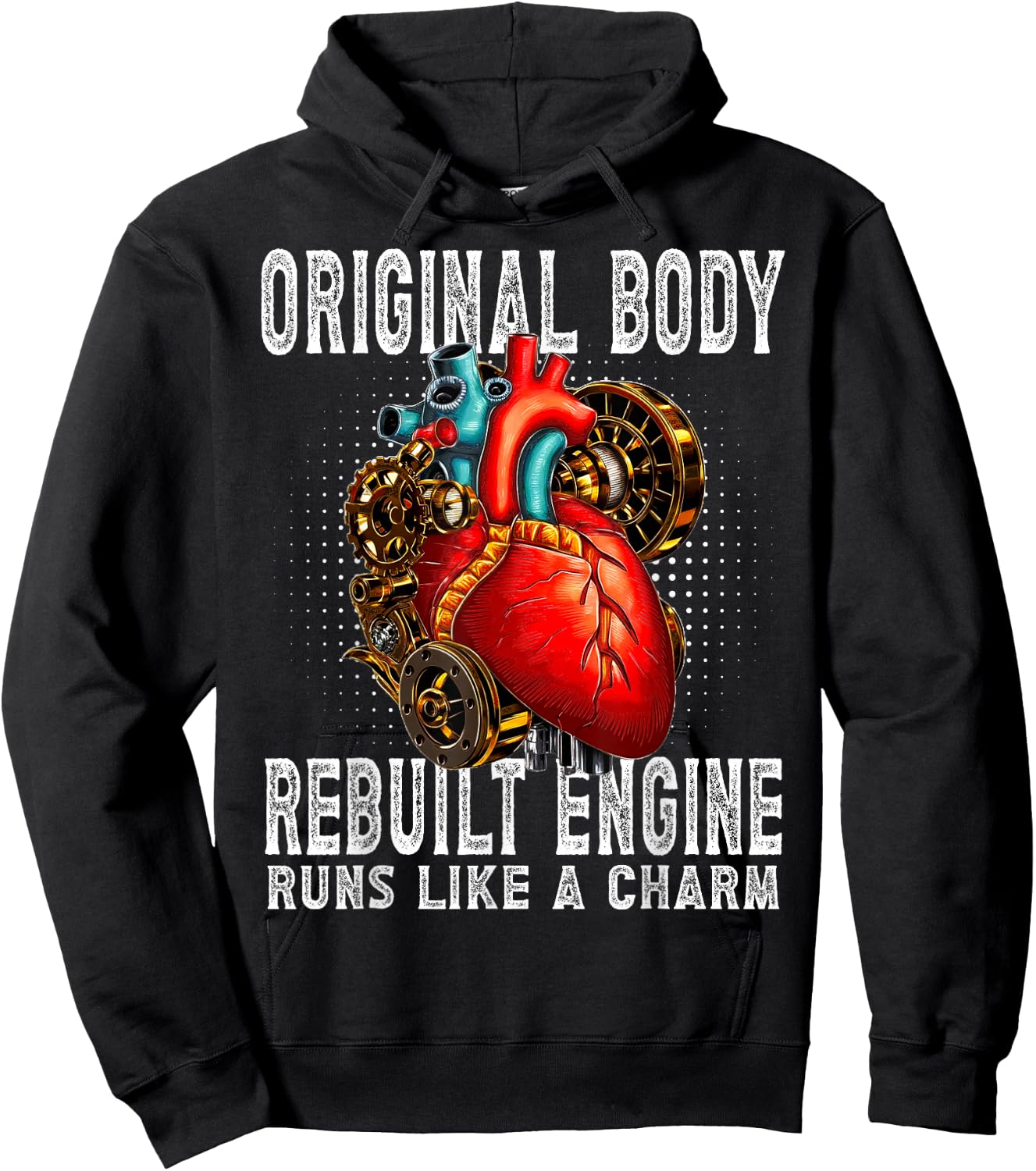 Funny Open Heart Surgery Recovery Survivor Men Women Hoodie - Hoodie | Black