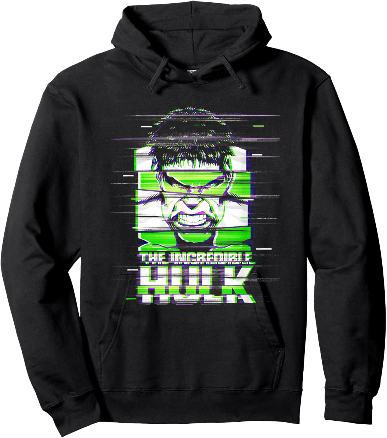 Marvel The Incredible Hulk Shattered Static Hoodie - Hoodie | Black