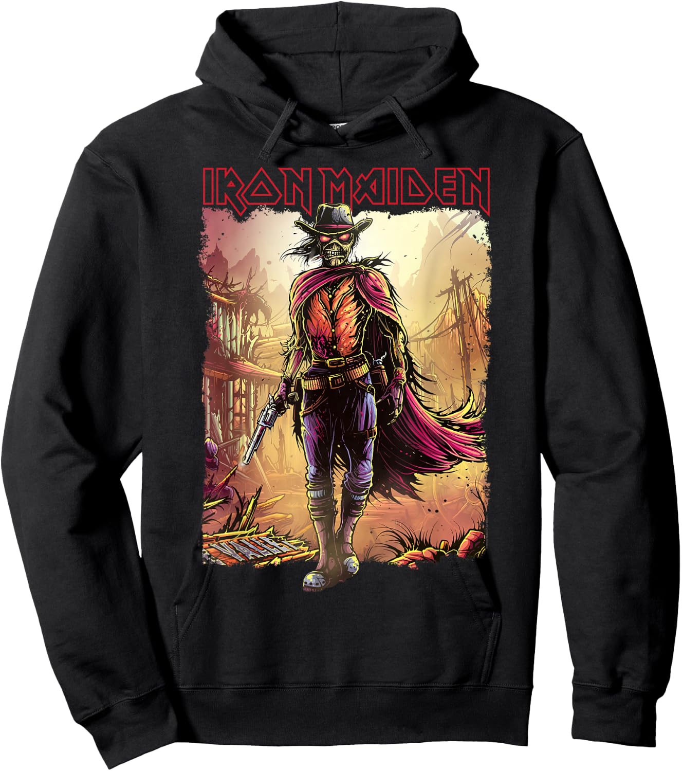 Iron Maiden - Piece of Mind Graphic Novel Stranger Navy Hoodie - Hoodie | Black