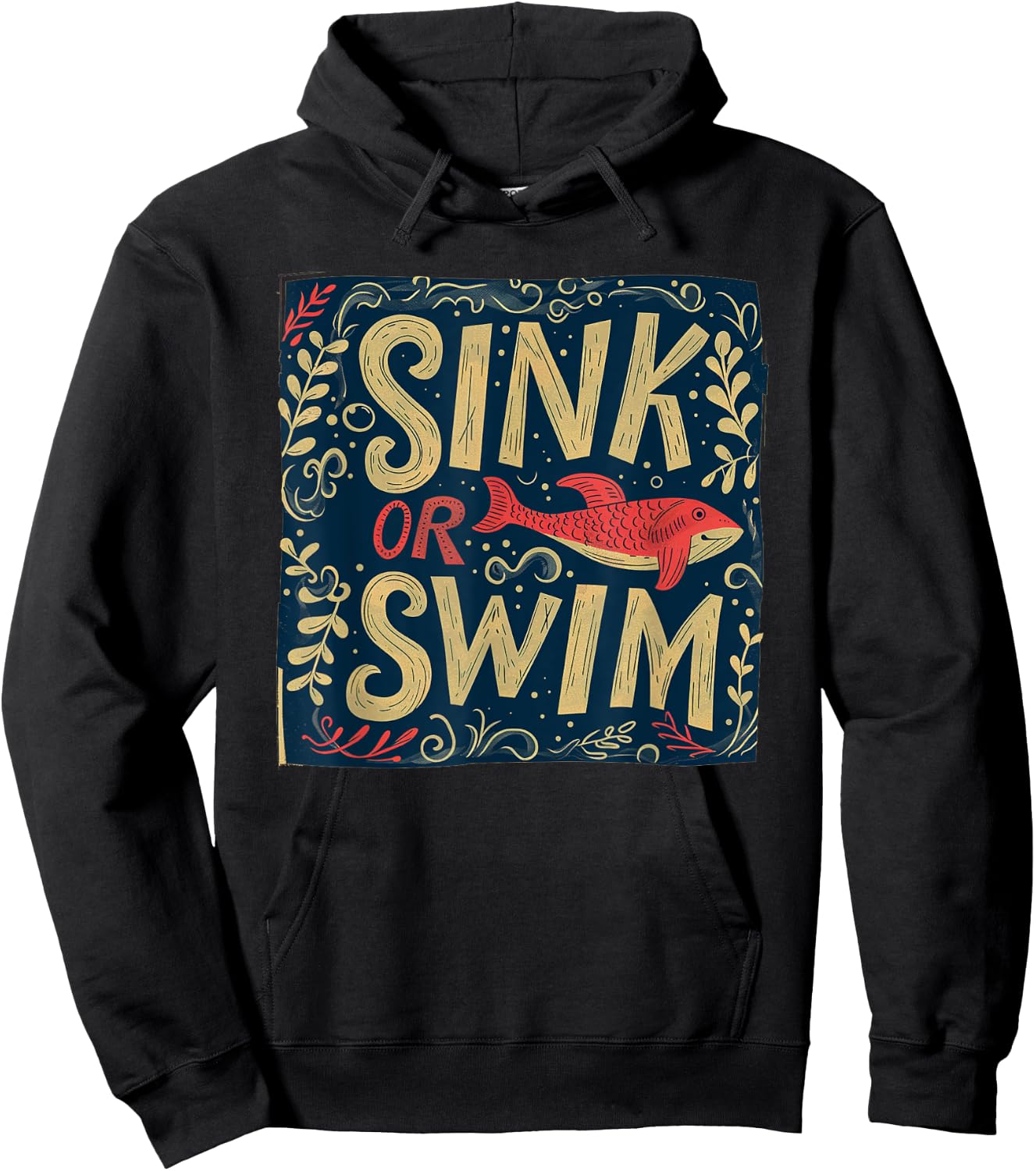 Nice sink or swim Statement Hoodie - Hoodie | Black