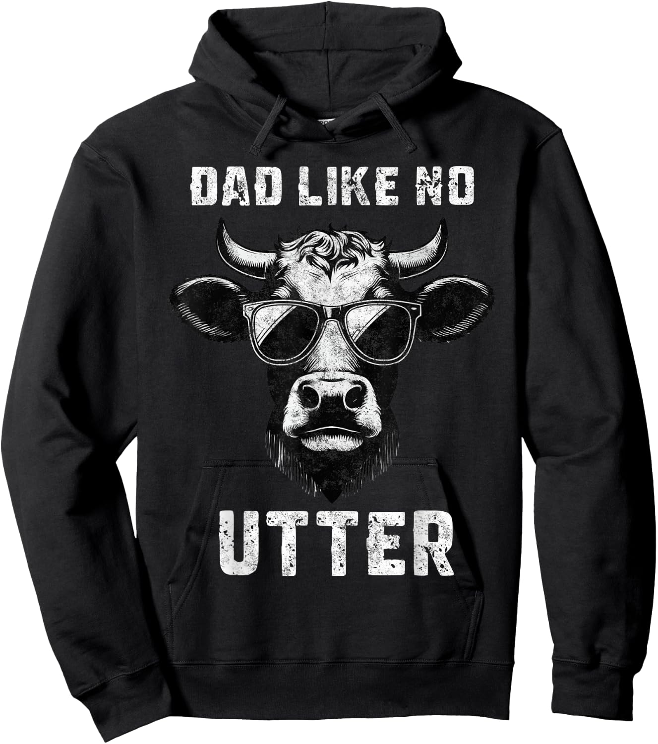 Dad Like No Utter Father's Day Farmer Dad Farm Daddy Hoodie - Hoodie | Black