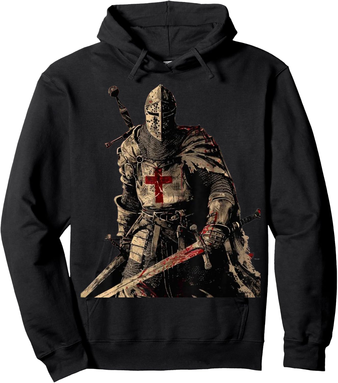 Knight Christian Templar Warrior Of God Crusader Gift , Small, Black Hoodie - Hoodie | Black