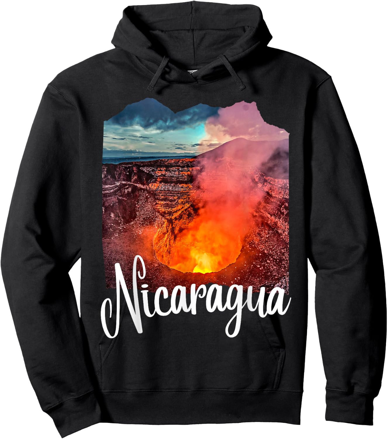 Nicaragua Souvenir Volcano Nicaraguan Nicaragua Hoodie - Hoodie | Black