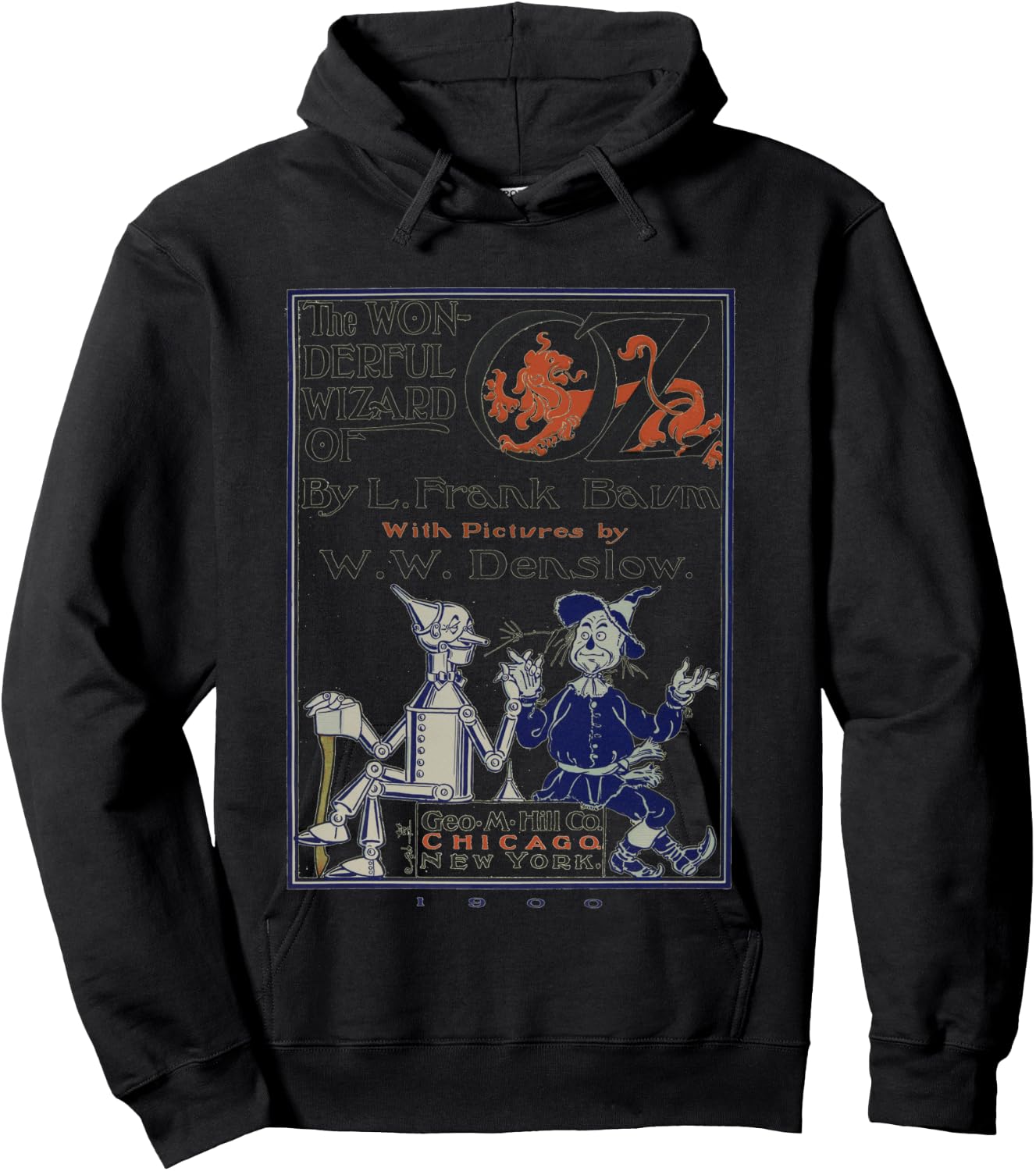 Scarecrow & Tin-Man Shirt The Wizard Of OZ -OZ Book Hoodie - Hoodie | Black