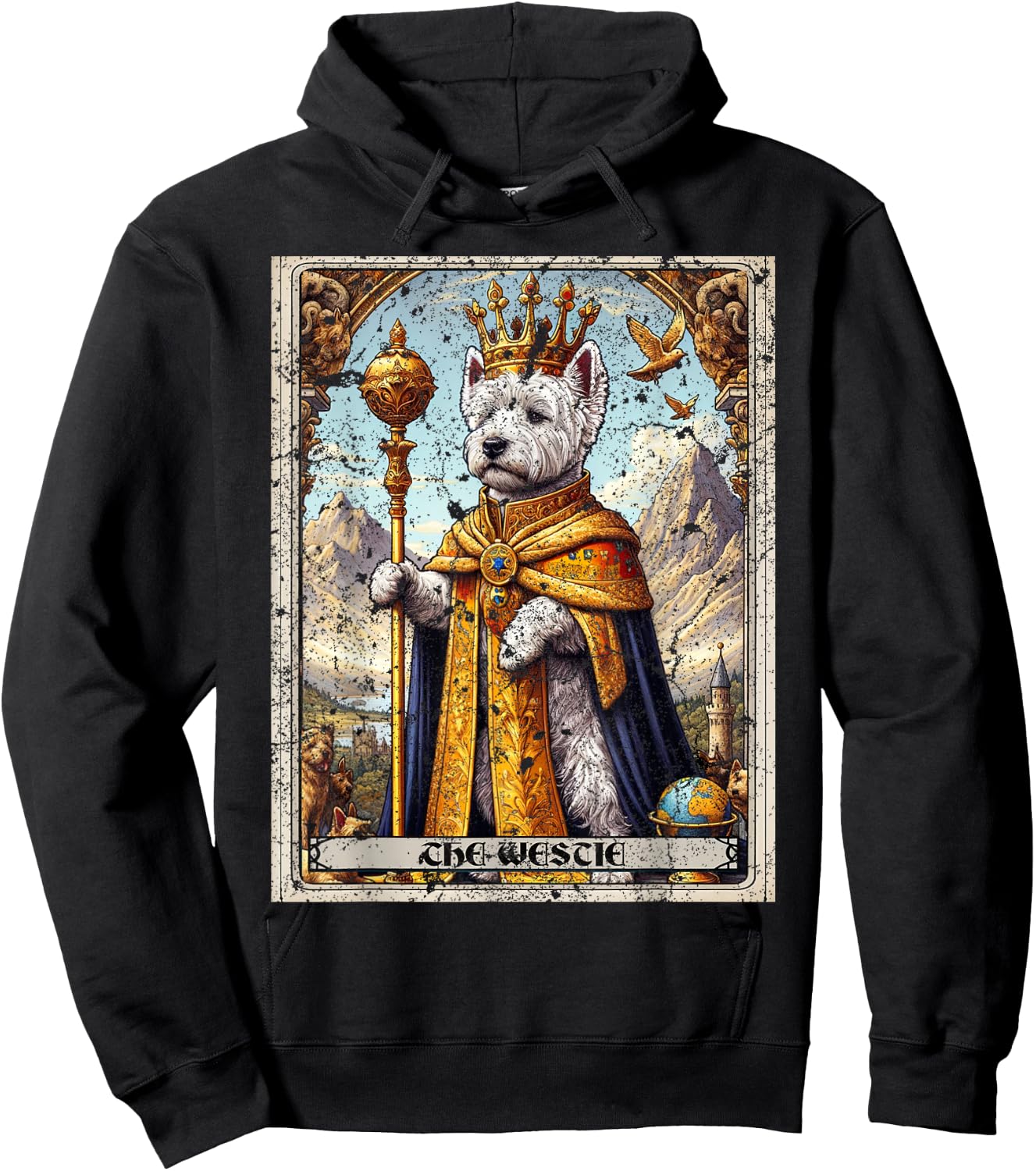 Westie Tarot Card Dog Hoodie - Hoodie | Black