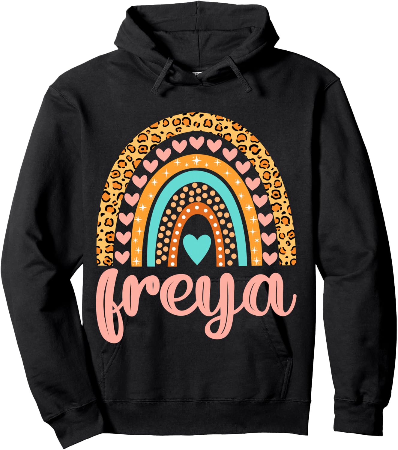 Freya Freya Name Birthday Shirt Gift Hoodie - Hoodie | Black