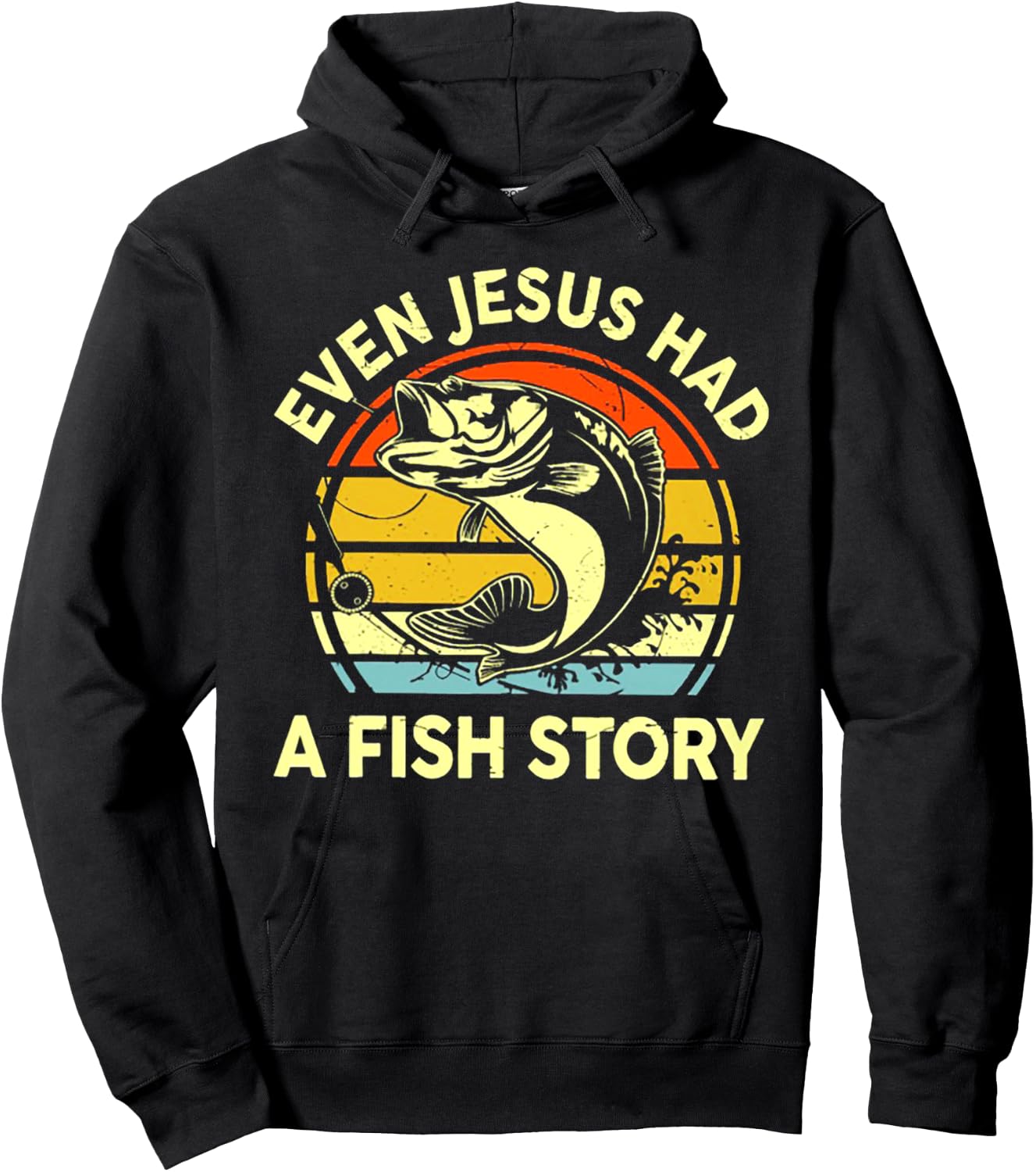Even Jesus Had A Fish Story Hoodie - Hoodie | Black