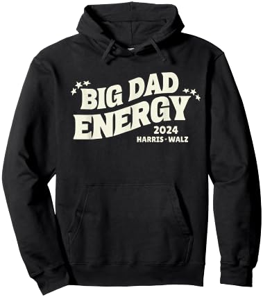 Big Dad Energy Tim Walz Waltz 2024 Hoodie - Hoodie | Black