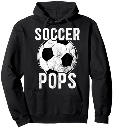 Soccer Pops Grandpa Pops Of A Soccer Player Pops Hoodie - Hoodie | Black