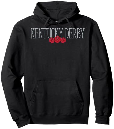 Kentucky Derby Roses Logo Officially Licensed Hoodie - Hoodie | Black