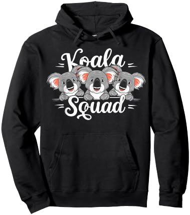 Koala Squad Design for Koala Lover Stuff | Cool Koala Bear Hoodie - Hoodie | Black