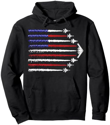 USA Fighter Jets 4th of July Men Women Kids Funny Patriotic Hoodie - Hoodie | Black
