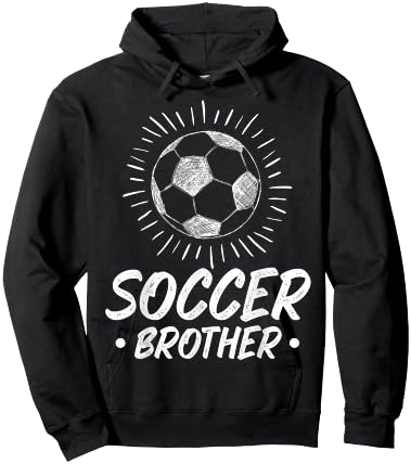 Soccer Brother Soccer Fans Brother Soccer Family Brother Hoodie - Hoodie | Black